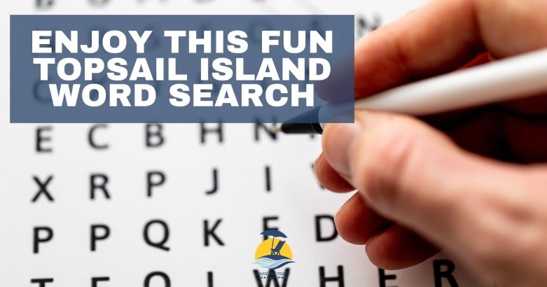Enjoy This Fun Topsail Island Word Search