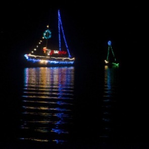 Holiday Lighted Flotilla on Topsail Island | Coastline Realty Topsail Beach Rentals