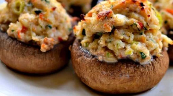 the best topsail island inspired seafood recipes crab stuffed mushrooms | coastline realty