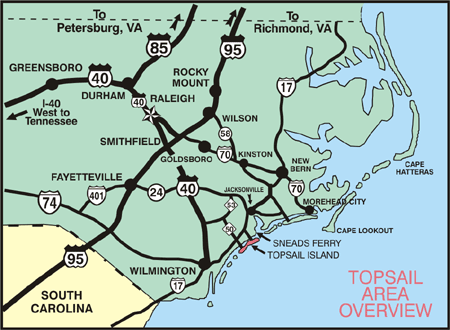 Getting To Topsail Island